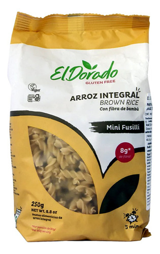 El Dorado - Fusilli Integral 250 Grs Gluten Free