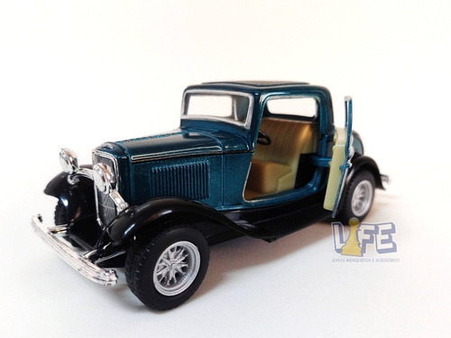 Miniatura Ford 3 Window Coupe Escala 1:34 1932 - Kinsmart
