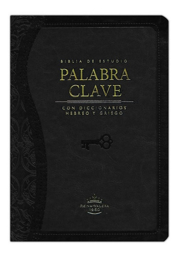 Biblia De Estudio Palabra Clave Con Diccionario Hebreo/grieg, de Sociedades Bíblicas Unidas., tapa blanda, edición 1960 en español color marrón, letra estándar