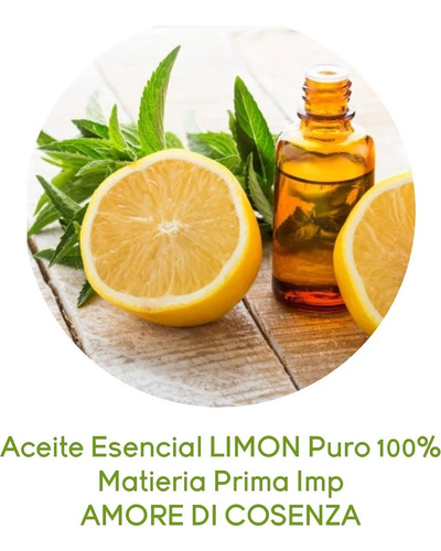 Aceite Esencial Limón Puro 60ml Materia Prima Importador 