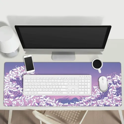 Gato Japones Gran Ola Purpura Rosa Xxl Xl Alfombrilla De ...
