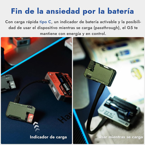 Linterna Recarg.400lm Rgb 6modos Ip68 Mini Edc Camping/emerg
