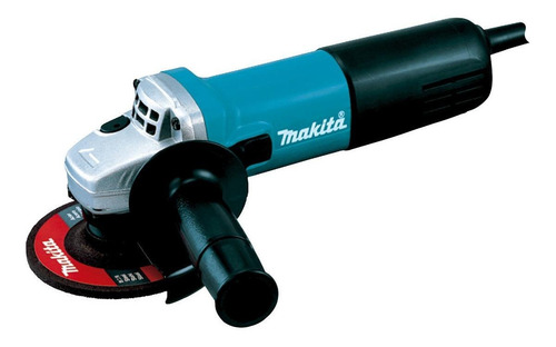 Amoladora angular Makita 9557HN color turquesa y negro 840 W 220 V