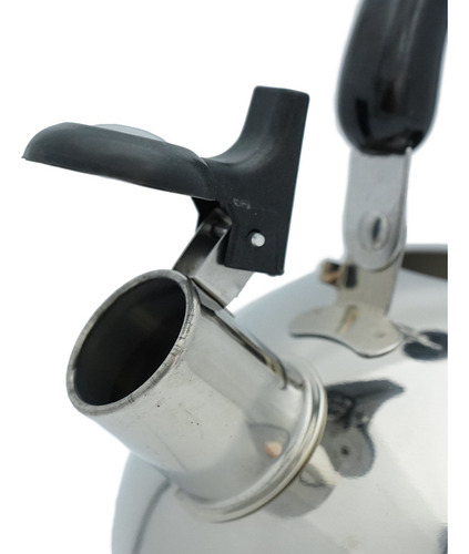 Tetera Con Silbato Acero Inoxidable 3 Litros , Color Metal