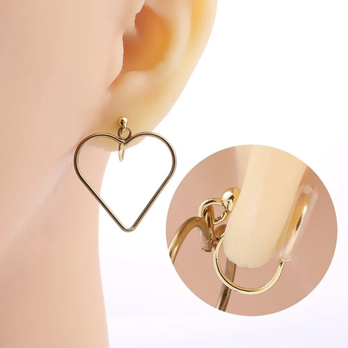 10 Piezas Clip En Pendientes Convertidores Accesorios De Oro