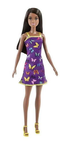 Boneca Barbie Basica Loira Com Vestido Com Sortido