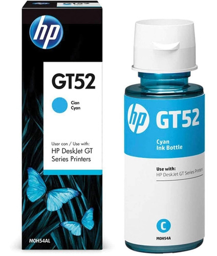 Hp Botella De Tinta Gt52 / M0h54al Cyan