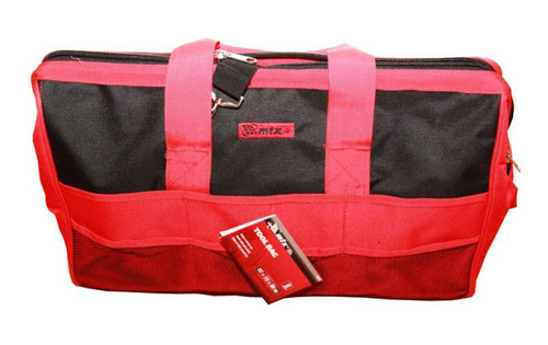 Bolsa Lona P/ Ferramentas 20 Pol C/ 18 Bolsos - Vermelho