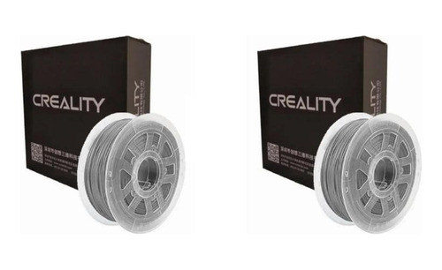 Pack 2 X Filamento Pla Creality 1kg 1.75mm Gris | Filamentos