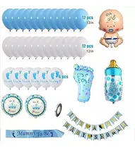 Comprar Kit Globos Baby Shower De Varon Nacimiento De Bebe Its A Boy