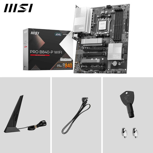 Placa Base Wifi Msi Pro B840-p, Atx, Compatible Con Amd Ryze