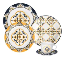 Comprar Set Vajilla Juego De Platos Ceramica Oxford 30 Piezas Varios