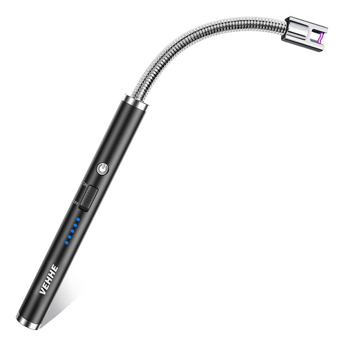 Encendedor De Arco Electrico Usb Recargable Pantalla Led -01