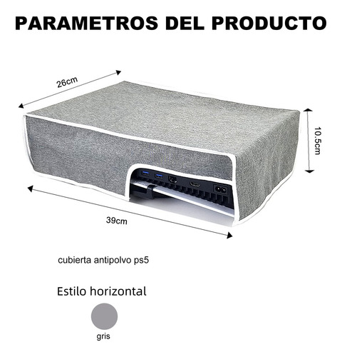 Cubre Polvo Impermeable Para Consola Ps5 Funda Horizontal