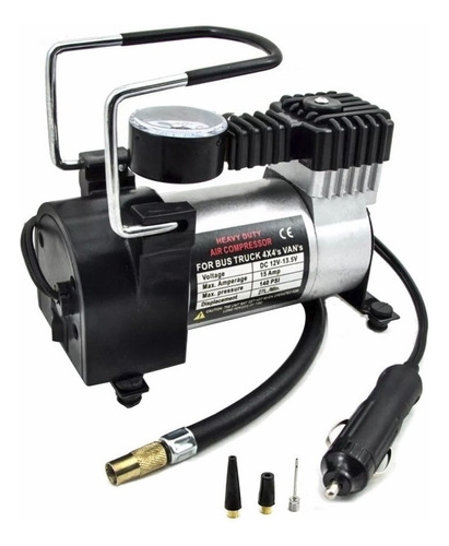 Compresor De Aire 12v Inflador De Neumáticos 140 Psi