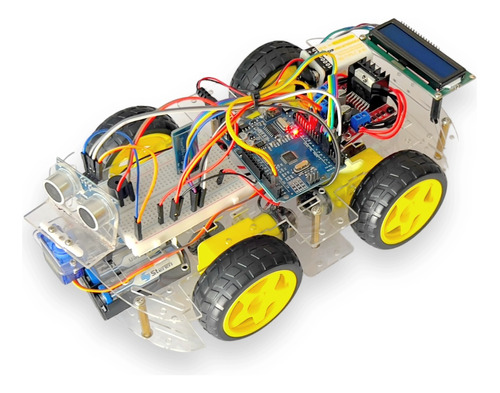 Carro Robot 4wd Bluetooth Kit Arduino Incluye Curso En Linea
