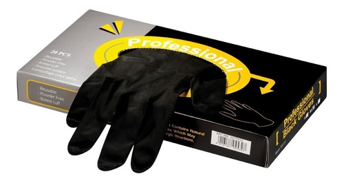 Guantes De Latex Negro Professional Black Gloves