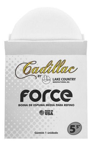 Boina De Espuma Force 5,5 Cadillac - Refino Branco