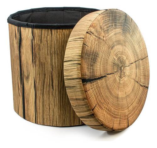 Pouf Para Sentarse Sorbus Taburete De Tocón De Árbol, Otoman