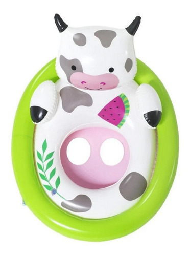 Inflable Asiento Animal Vaca Bestway 34058 Flotador Bebe 