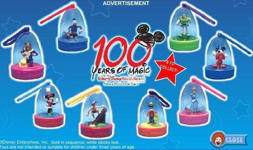 Muñeco Mickey Mouse Disney 100 Años De Magia Mcdonalds 2001 (Usado)
