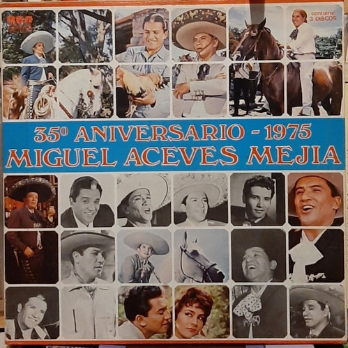 Discos Lp (3) Miguel Aceves Mejía 35 Aniversario #5206