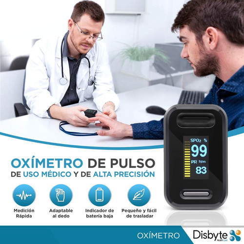 Oximetro De Pulso Medico Saturometro Medición Oxigeno Anmat