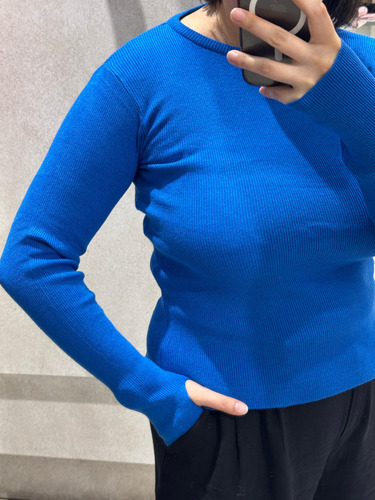 Sweater Basico Abertura Dedo Tejido En Bremer Proyecto Uno