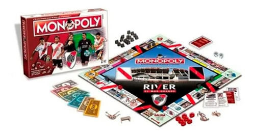 Imagen 1 de 1 de Juego Mesa Monopoly Futbol River Original Toyco