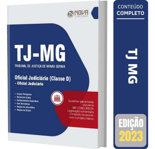 Apostila Concurso Tj Mg - Oficial Judiciário - Classe D