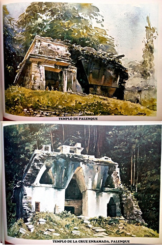 Libro: Acuarelas De Las Ruinas Mayas - Yandi Lizardo (Usado)