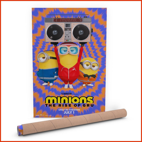 Poster Minions Rise Of Gru Music Band - 40x60cm
