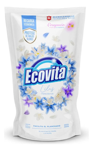 Suavizante Para Ropa Lilas Y Flores Blancas Ecovita 900ml