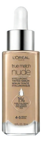 Base de maquillaje en sérum L'Oréal Paris True Match Tinted Serum Hyaluronic Tinted Serum tono medium 4-5 - 30mL 30g