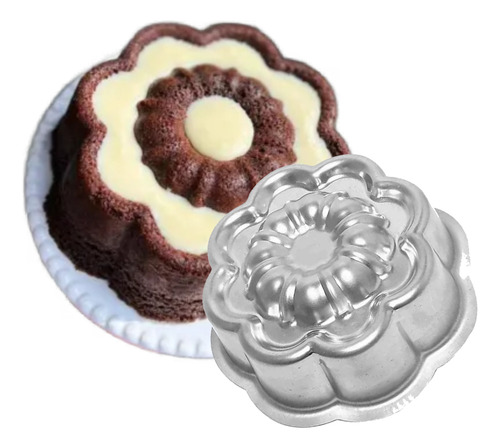 Forma Assadeira Confeitaria Bolo Torta Flor Margarida 18x7cm