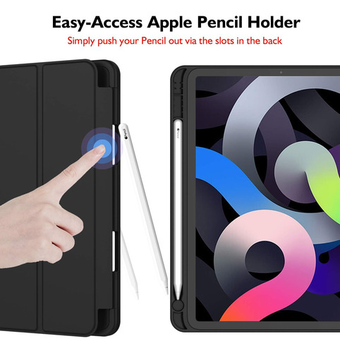 Funda Smart Case Para iPad Air 4 A2316 A2072 Con Portalapiz