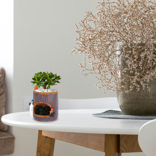 Maceta Con Forma De Sedum Con Forma De Flor Verde, Maceta Pa