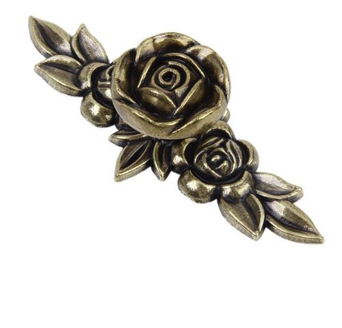 Imagen 4 de 10 de 11 Perillas Decorativas Para Tirador De Cajón De Bronce