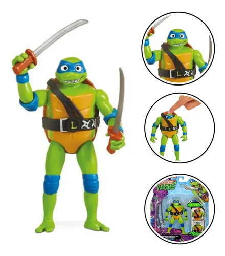 Boneco Leonardo Tartaruga Ninja Head Droppin Lançamento | MercadoLivre