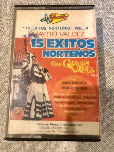 Cassette Chayito Valdez 15 Éxitos Norteños Vol. 4 Original