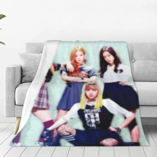 Manta Suave Black Pink Girl Group 50 X40  Compatible Con Sof