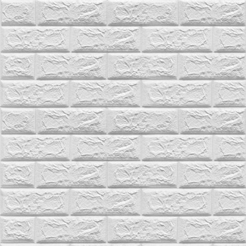 Imagen 2 de 8 de Pack 5 Placas 3d Autoadhesiva Ladrillo Relieve Soul
