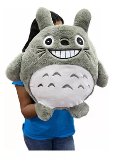 Totoro De Peluche Grande 40cm +moño De Regalo +3 Globos