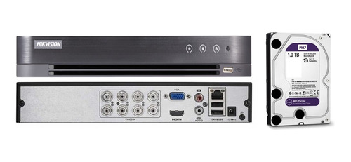 Dvr Hikvision 8 Canales 1080p Con Disco Duro 1 Tb Grabador