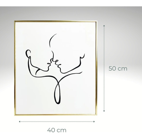 Cuadro Decorativo Siluetas 50 X 40 Cm