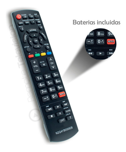 Control Remoto Panasonic Boton Netflix Nuevo