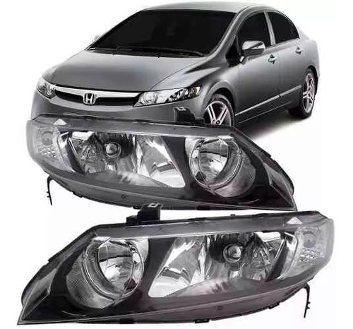 Optica P/ Honda Civic 2006 2007 2008 2009 2010 2011 2012