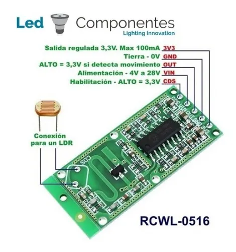 Sensor De Cuerpo Humano (radar Microondas) Comp Arduino