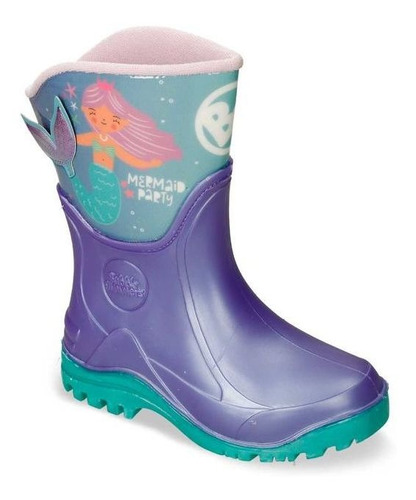 Imagen 2 de 4 de Botas Lila-verde Bubblegummers Onilda Niña