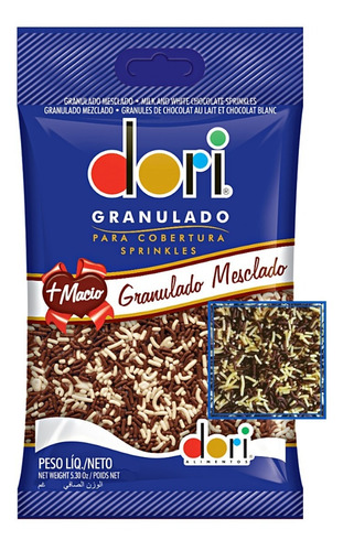 Granulado De Choclate Preto E Branco 100g Para Decorar Bolos